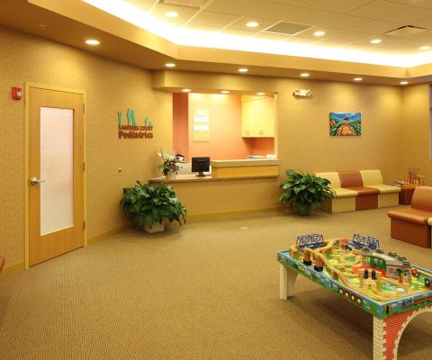 Pediatrics waiting room at Affinity Healthcare medical office facility