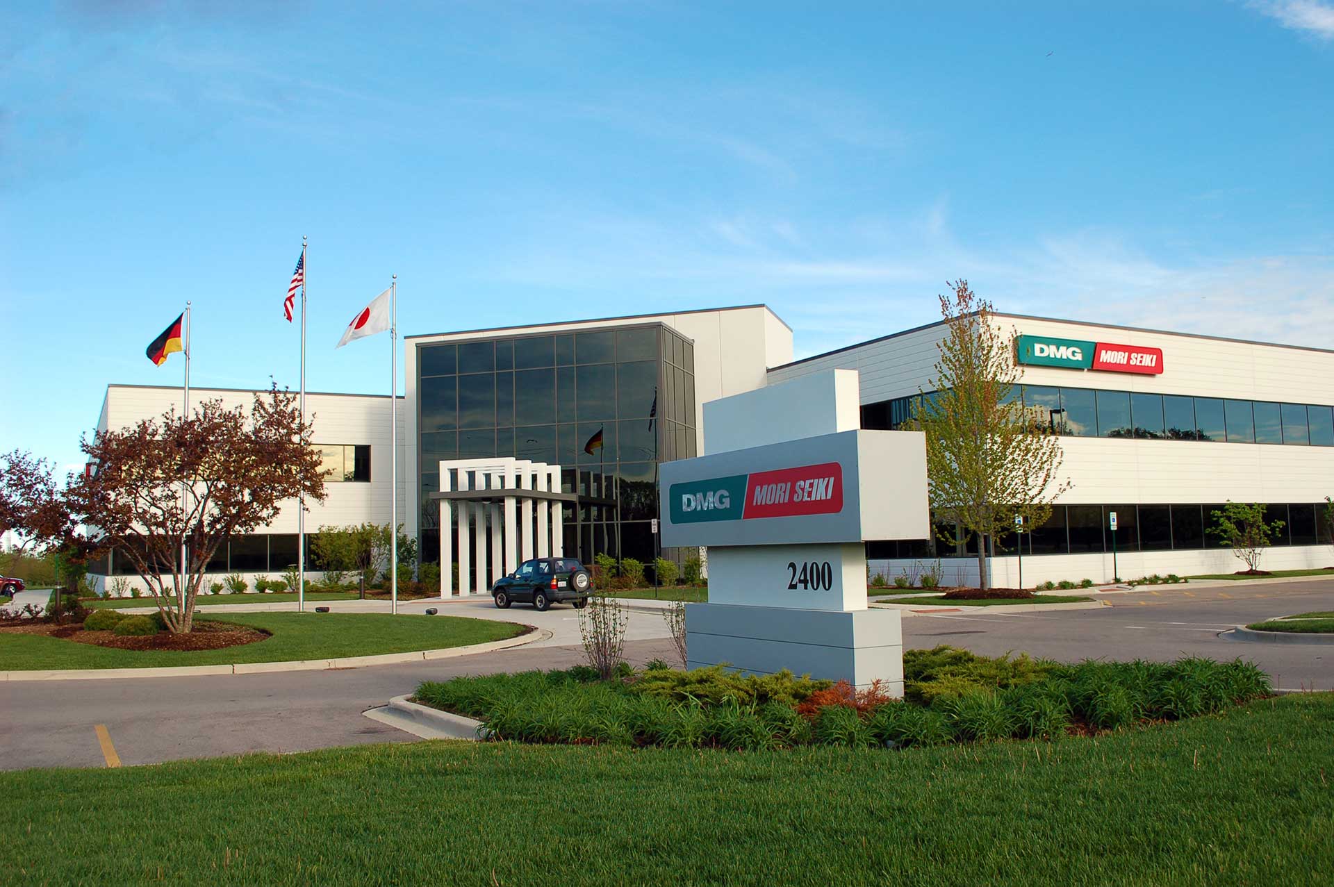 DMG Mori headquarters and showroom at the Huntington 90 business park in Hoffman Estates, Illinois