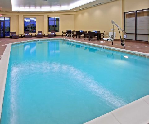 Indoor pool at Hampton Inn & Suites