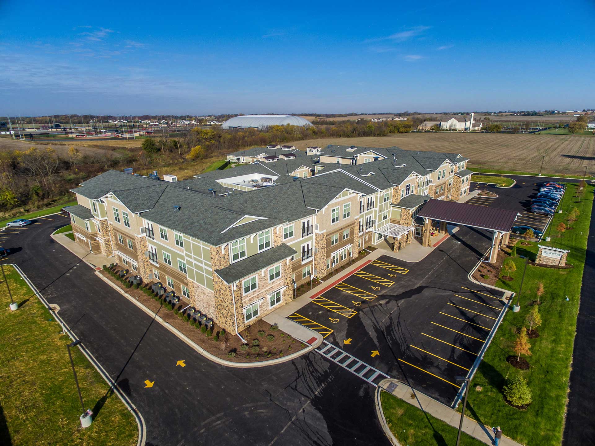 Aerial view of Heartis Village of Peoria