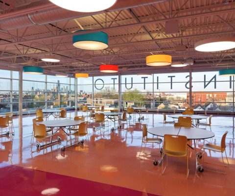Cafeteria at Instituto Health Sciences Career Academy