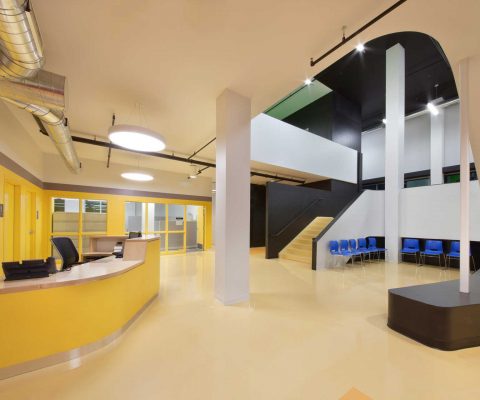 Lobby at Instituto Health Sciences Career Academy