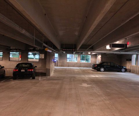 Interior of the Libertyville Parking Deck