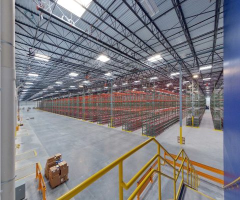 Warehouse at Medline Industries distribution center