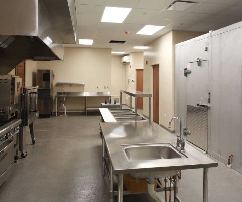 Full-service kitchen at Merrillville Memory Care