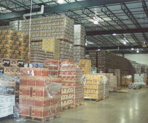Warehouse space at Joseph Mullarkey Distributors distribution facility