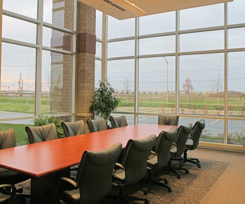Conference room at the Naperville Public Works Center