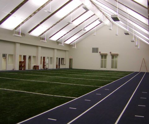 Indoor field at Notre Dame Athletics Center