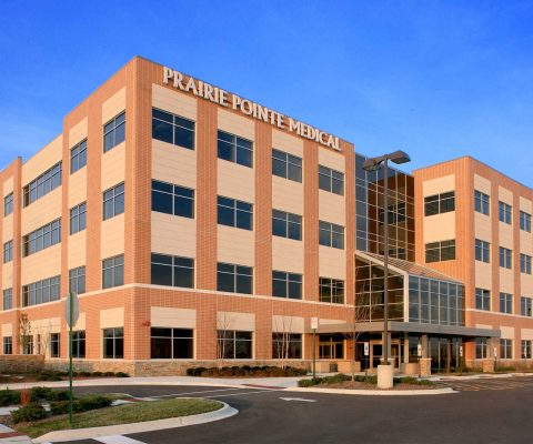 Exterior of Prairie Pointe Medical office