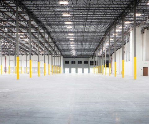 Distribution warehouse space at Redlands Business Center industrial facility