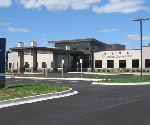Exterior of the Rockford VA Outpatient Clinic