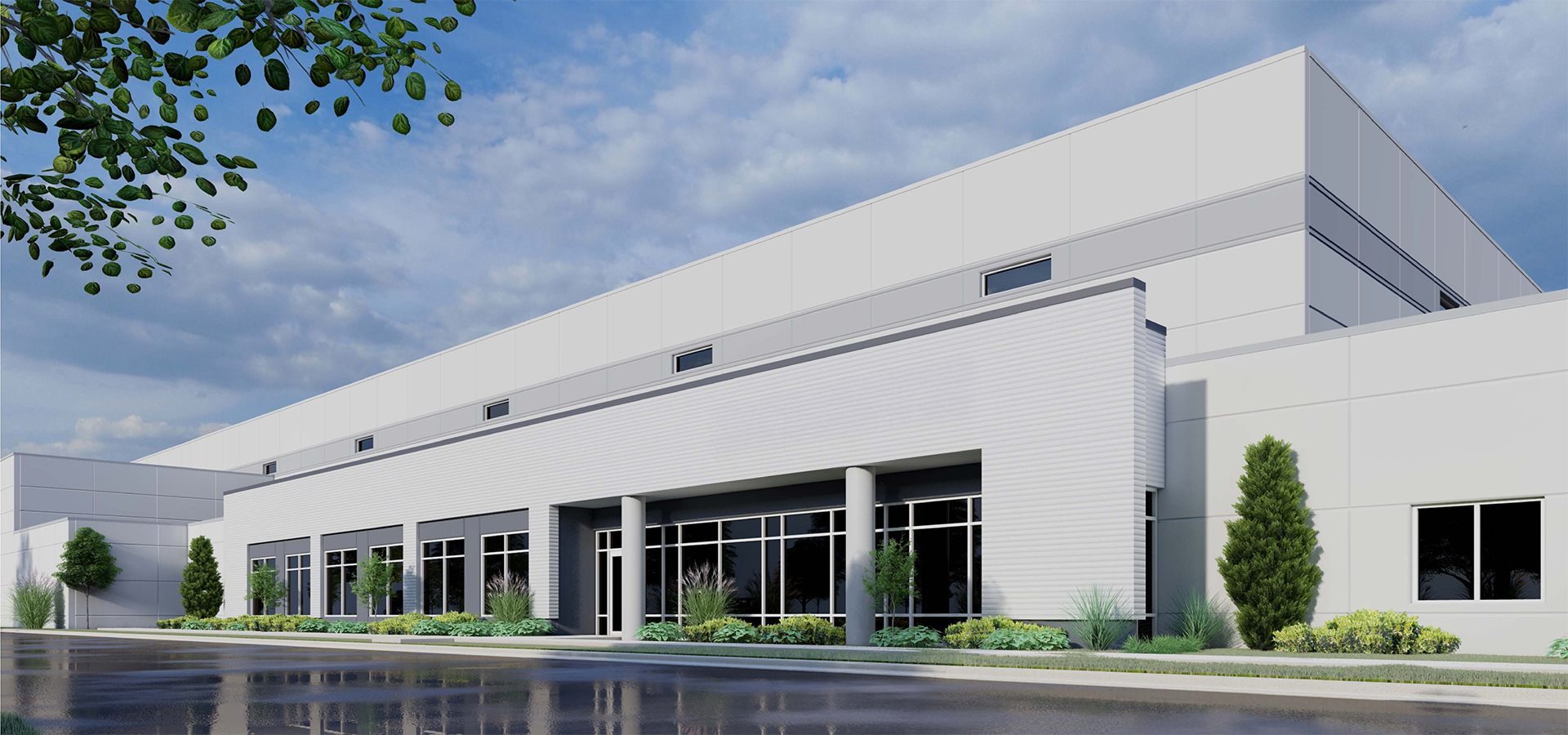 Build-to-suit Industrial Project Rendering